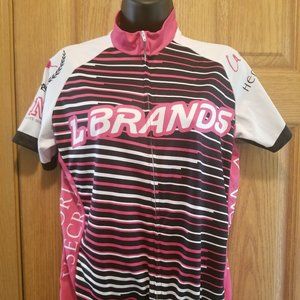 Vomax S/S L Brands Full Zip Cycling Jersey EUC!